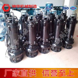 wqx型无堵塞潜水排污泵型号意义,排污泵产品特点
